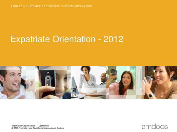 expatriate orientation 2012