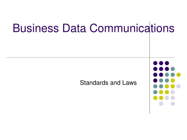 business data communications