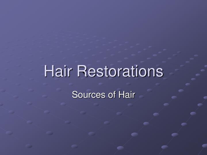 hair restorations