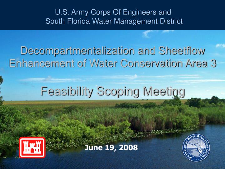 u s army corps of engineers and south florida water management district