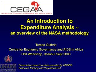 An Introduction to Expenditure Analysis ~ an overview of the NASA methodology