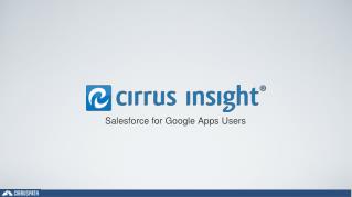 Salesforce for Google Apps Users