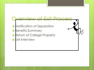 Overview of Exit Process