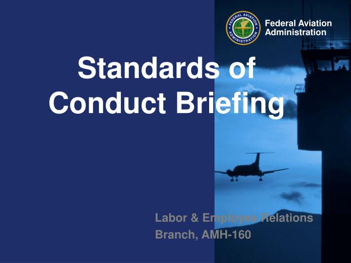 standards of conduct briefing