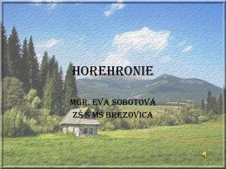 Horehronie