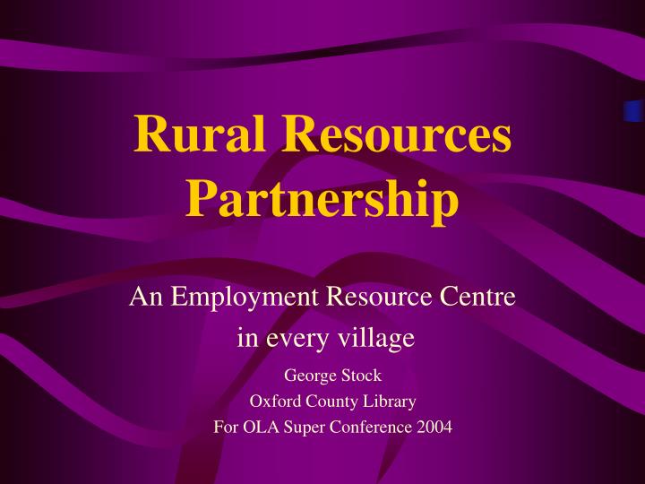 rural resources partnership