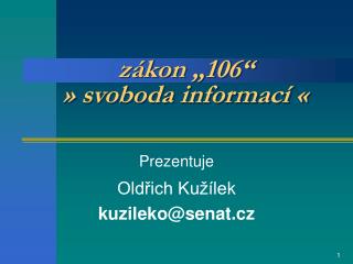 z kon 106 svoboda informac