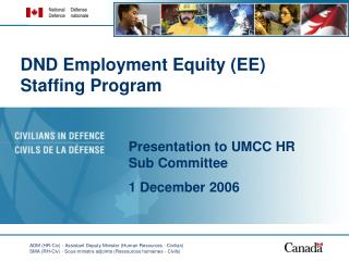 DND Employment Equity (EE) Staffing Program