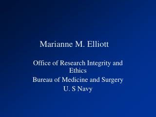 Marianne M. Elliott