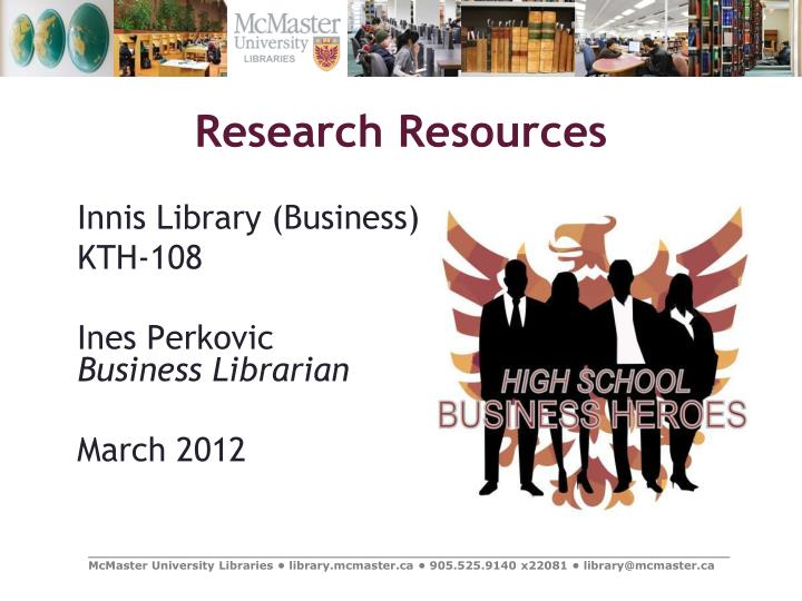 research resources