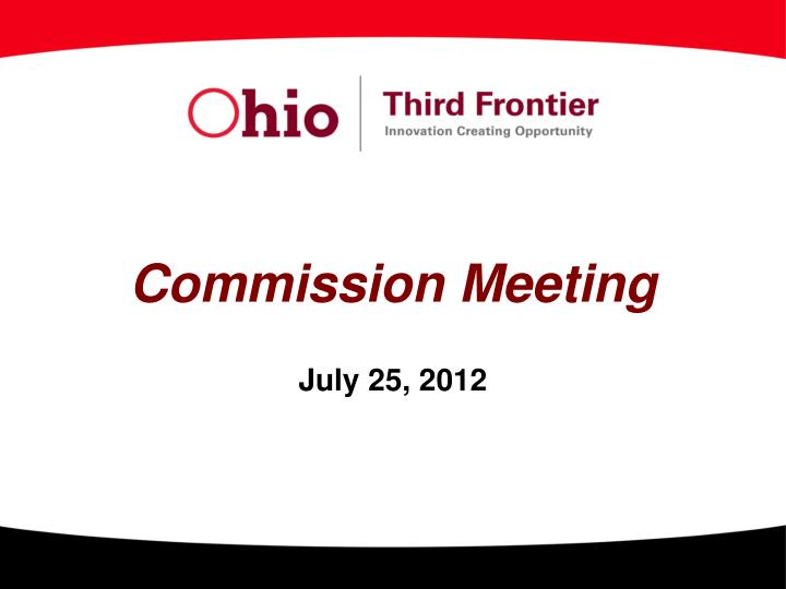 commission meeting july 25 2012