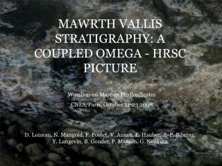 MAWRTH VALLIS STRATIGRAPHY: A COUPLED OMEGA - HRSC PICTURE