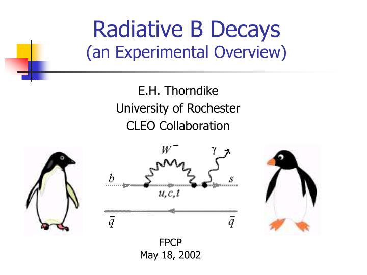 radiative b decays an experimental overview