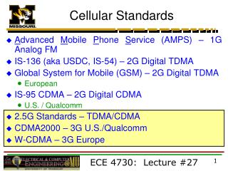 Cellular Standards