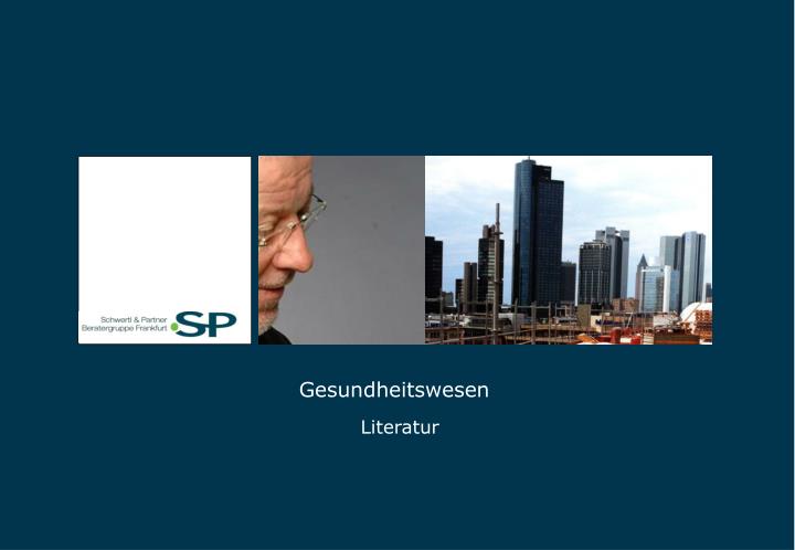 gesundheitswesen literatur