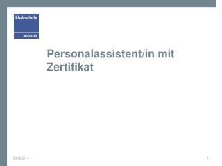 personalassistent in mit zertifikat