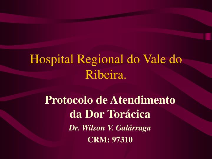 hospital regional do vale do ribeira