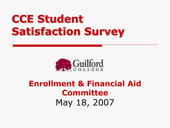 enrollment financial aid committee may 18 2007