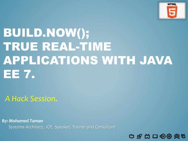 build now true real time applications with java ee 7