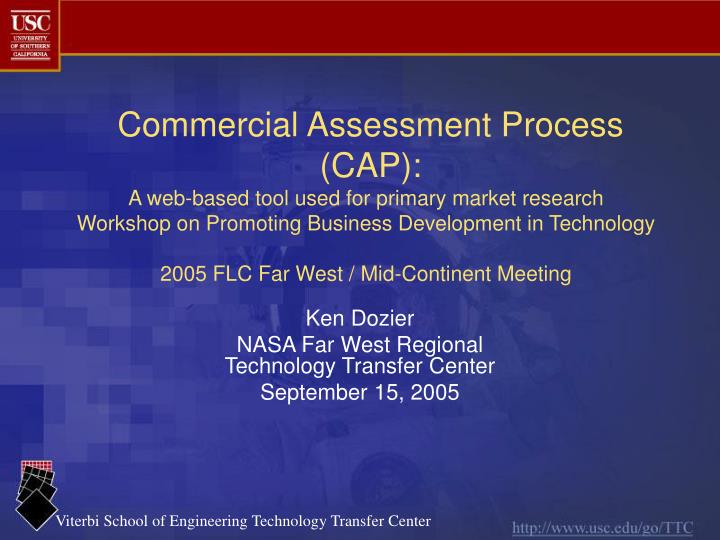 ken dozier nasa far west regional technology transfer center september 15 2005