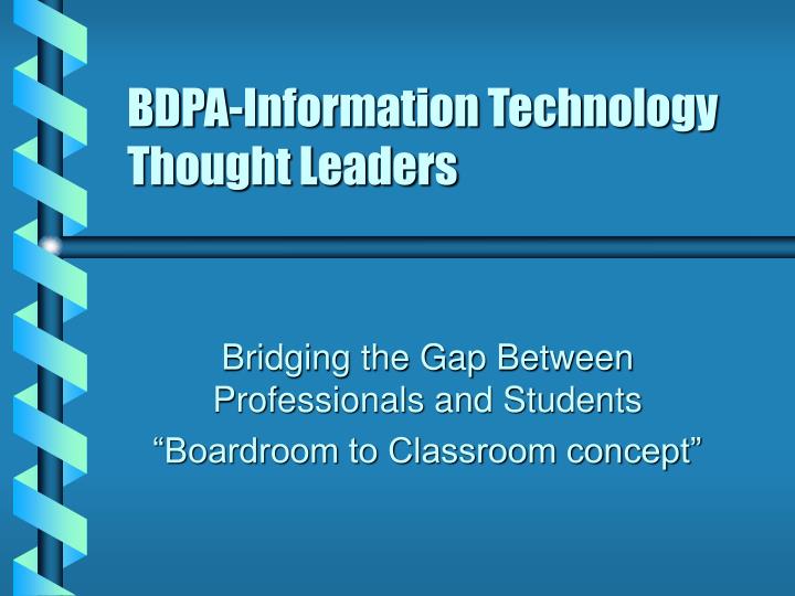 bdpa information technology thought leaders