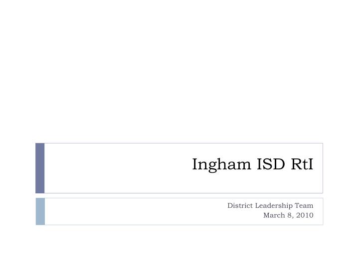 ingham isd rti