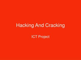 Hacking And Cracking