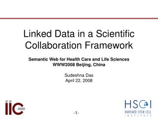 Linked Data in a Scientific Collaboration Framework