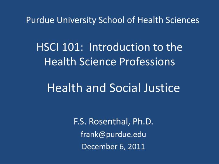 hsci 101 introduction to the health science professions