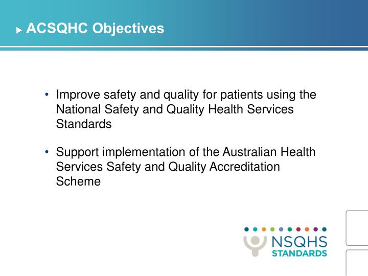 acsqhc objectives