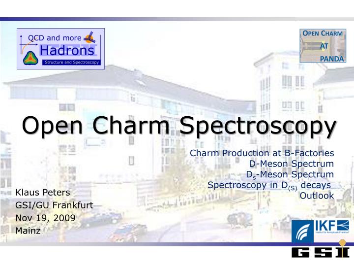 open charm spectroscopy