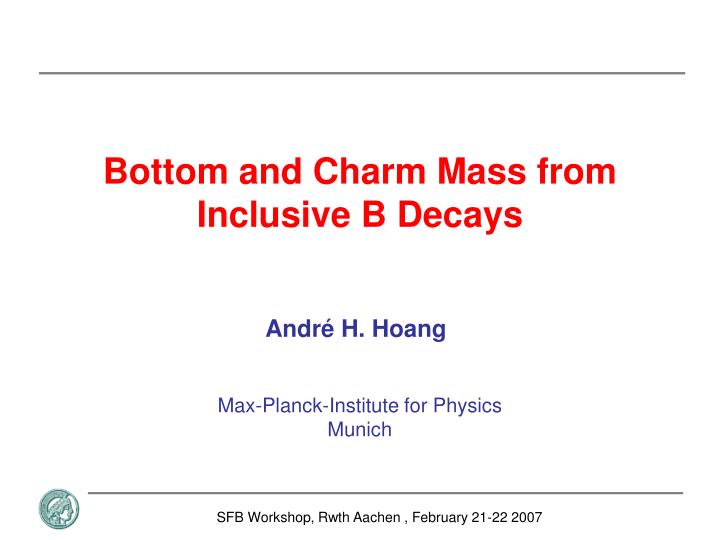 bottom and charm mass from inclusive b decays