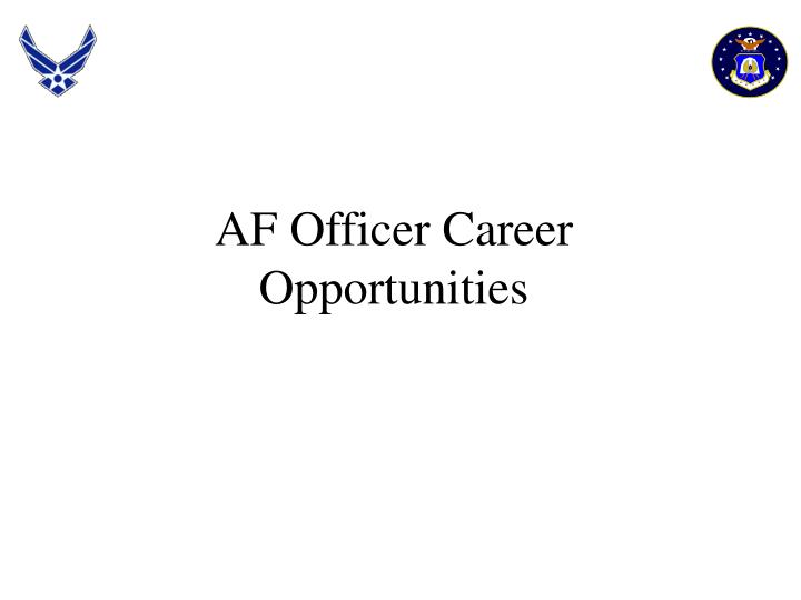 af officer career opportunities