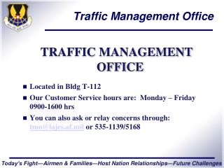 Traffic Management Office