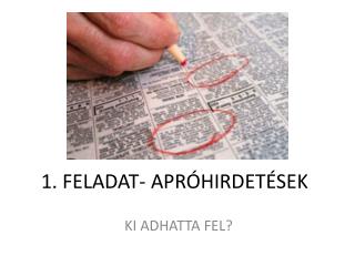 1 feladat apr hirdet sek