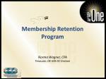 Membership Retention Program - slide 1