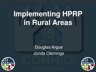 Implementing HPRP in Rural Areas