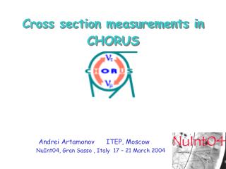 Cross section measurements in CHORUS