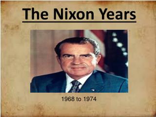 the nixon years