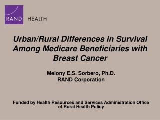 Urban/Rural Differences in Survival Among Medicare Beneficiaries with Breast Cancer