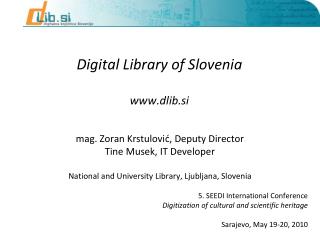 Digital Library of Slovenia dlib.si