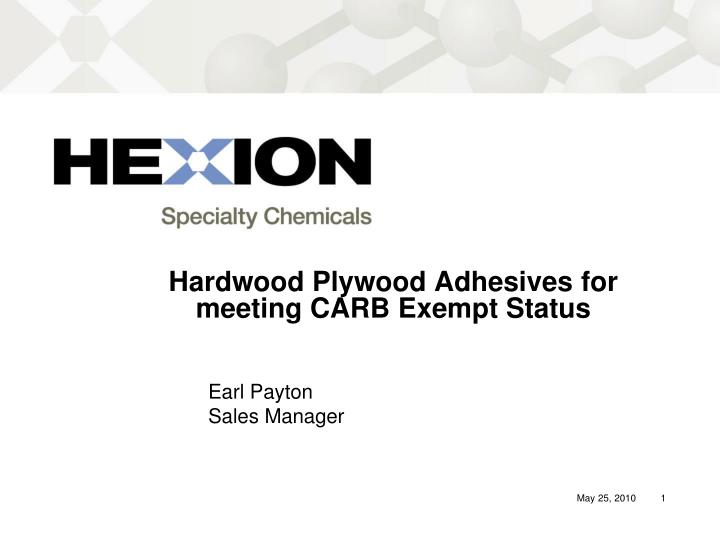 hardwood plywood adhesives for meeting carb exempt status