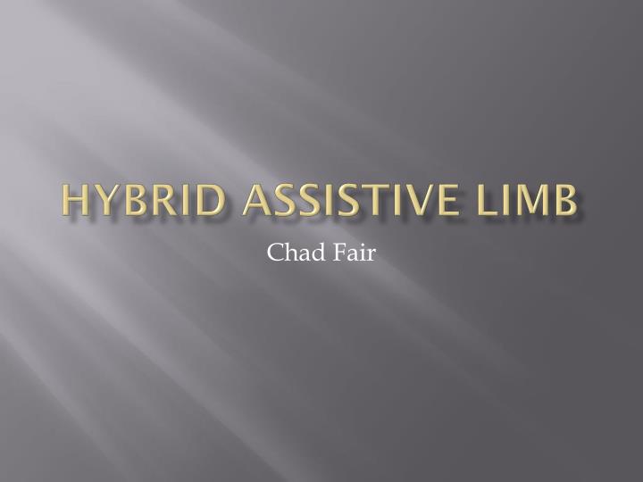 hybrid assistive limb