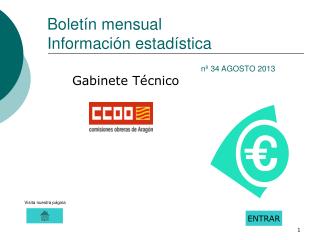 bolet n mensual informaci n estad stica