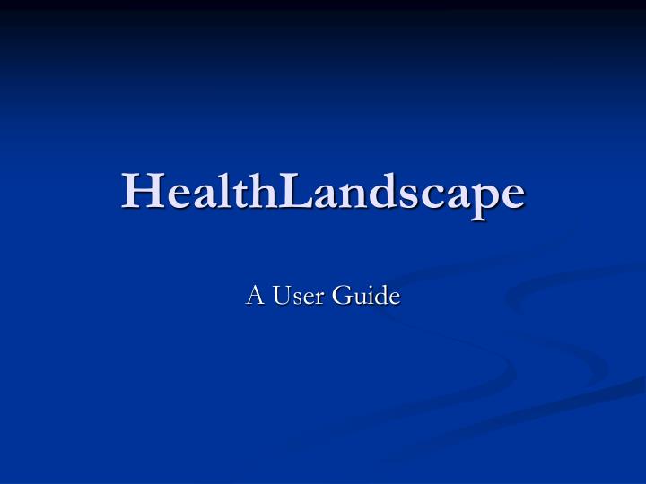 healthlandscape