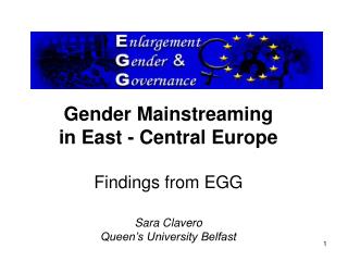 Enlargement, Gender and Governance (EGG)