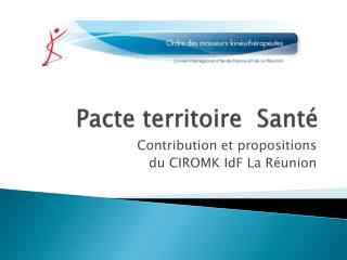 pacte territoire sant