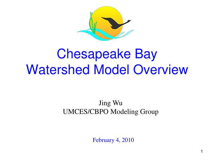 chesapeake bay watershed model overview