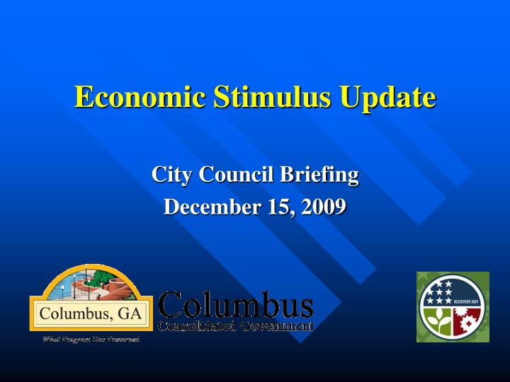 economic stimulus update