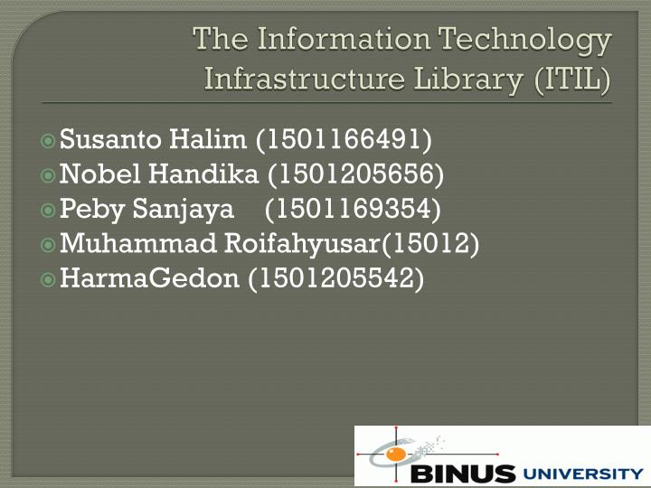 the information technology infrastructure library itil